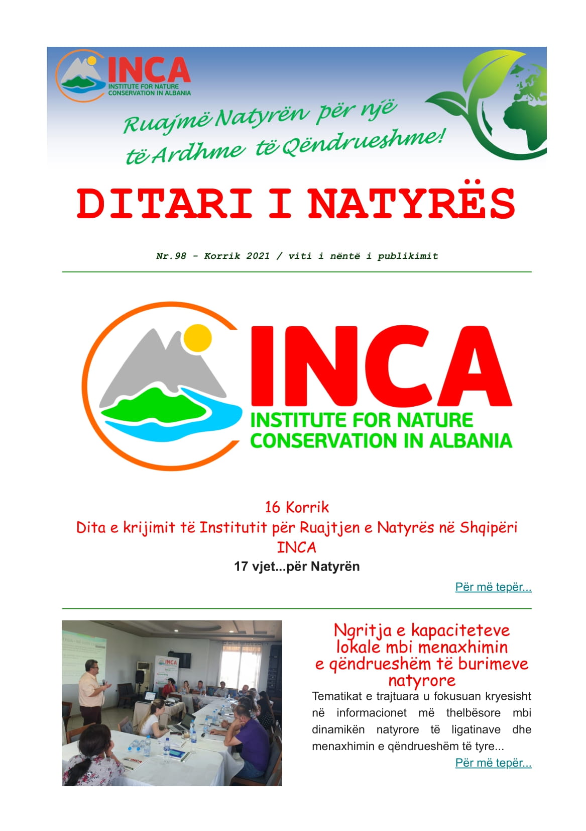 Ditari Natyr s Nr 98 Korrik 2021